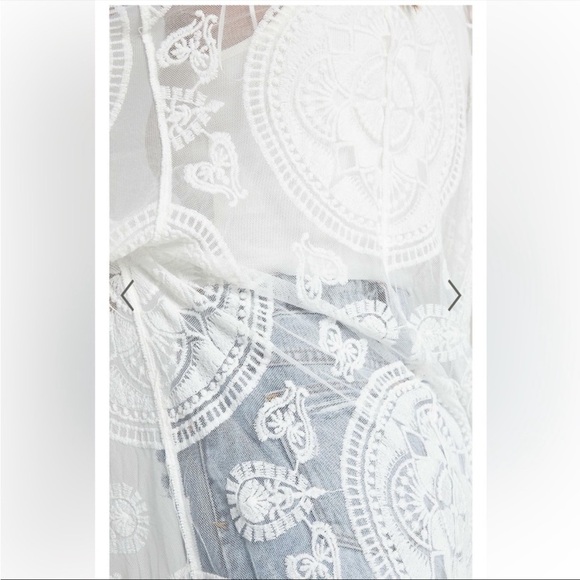 Showpo. Off The Grid Kimono In White Lace NWT M/L - Picture 6 of 15